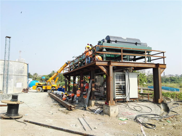 熱烈祝賀科迅黑犀牛品牌盾構尾漿處理系統(tǒng)在印度孟買地鐵施工中投入使用