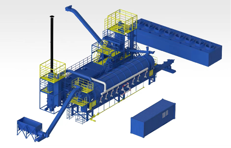 含油污泥處理,連續回轉式熱脫附設備技術優勢